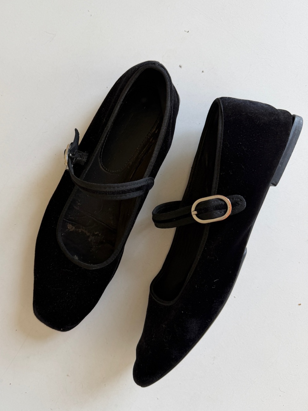 ZARA Velvet Mary Janes - Size 39